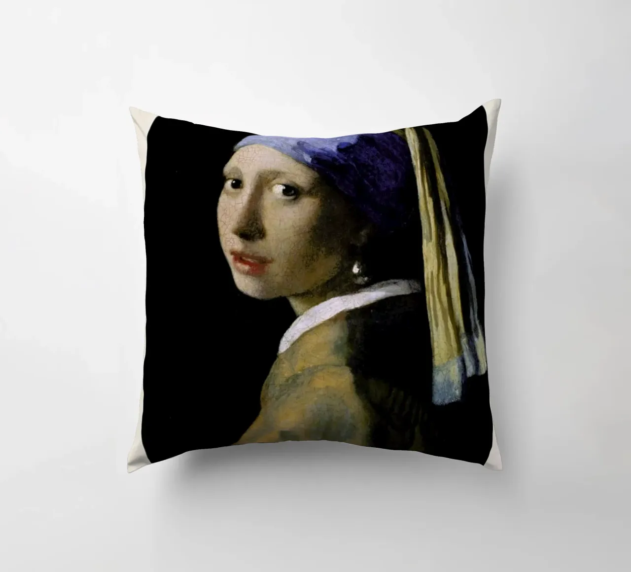 Jan Vermeer van Delft - Girl with a Pearl Earring cuscino da ARTOTHEK