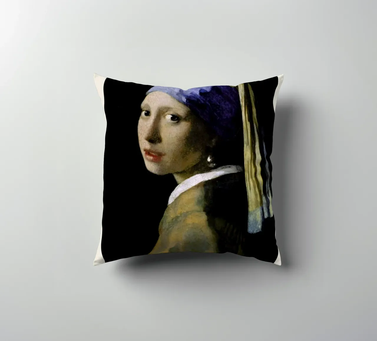 Jan Vermeer van Delft - Girl with a Pearl Earring cuscino da ARTOTHEK