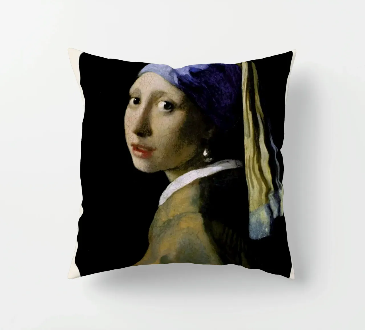 Jan Vermeer van Delft - Girl with a Pearl Earring cuscino da ARTOTHEK