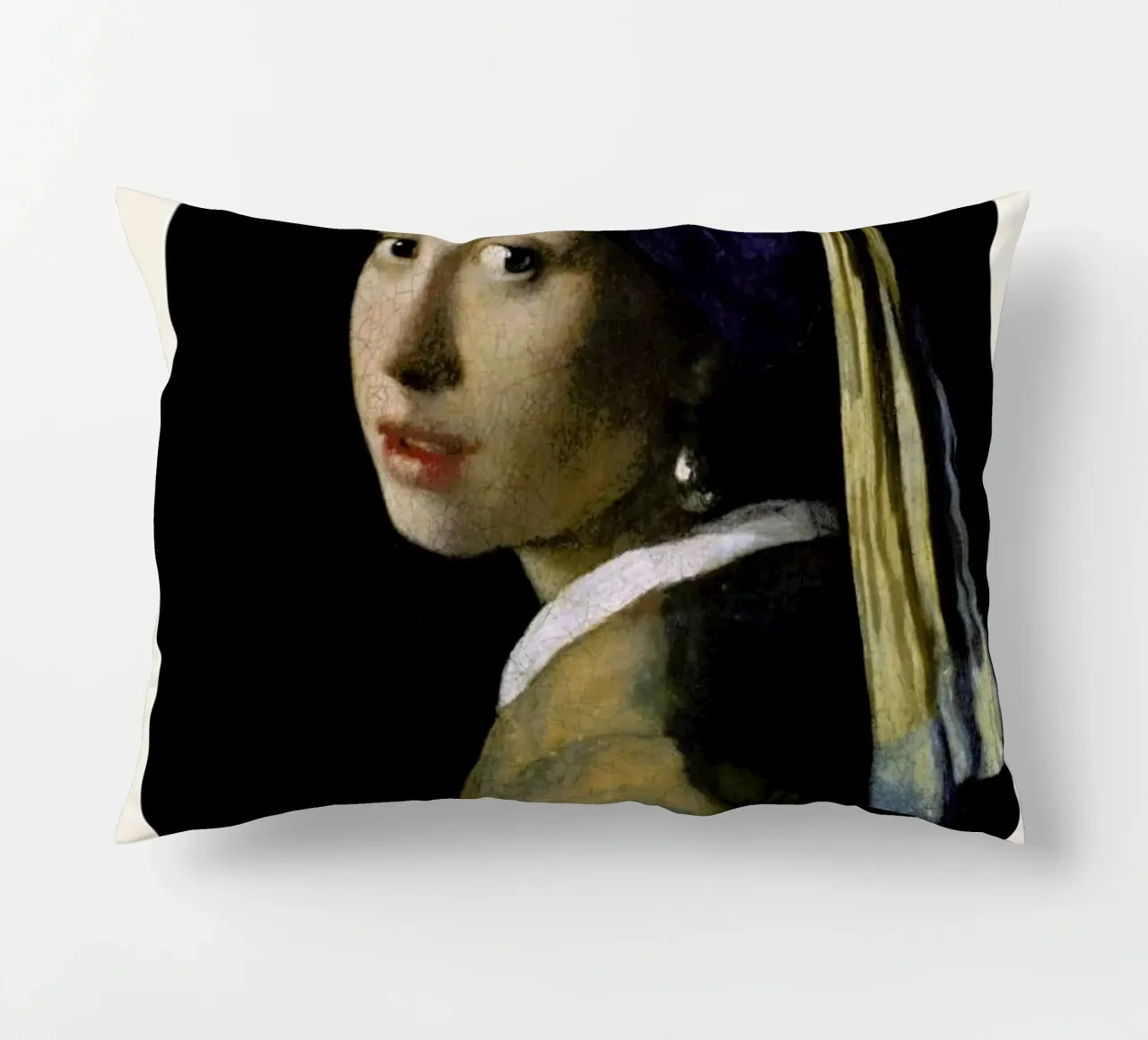 Jan Vermeer van Delft - Girl with a Pearl Earring cuscino da ARTOTHEK