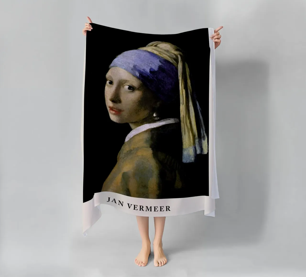 Jan Vermeer van Delft - Girl with a Pearl Earring telo mare da ARTOTHEK