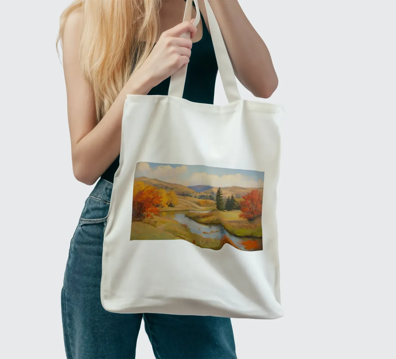 Autumn Breeze in the Valley tote bag by Art Center