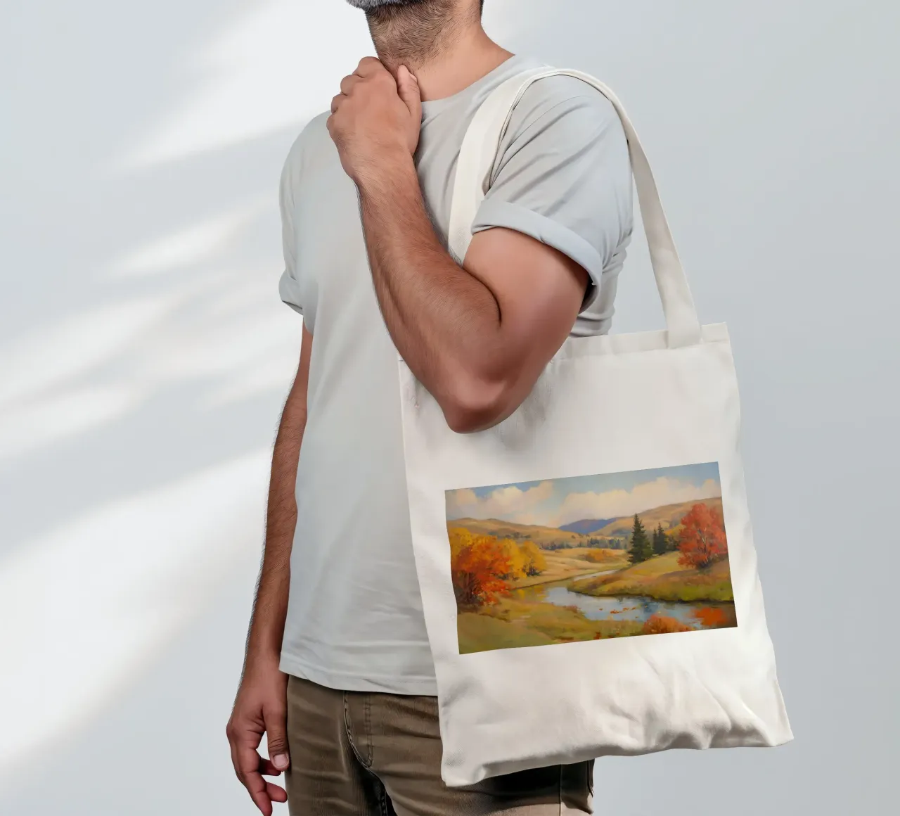 Autumn Breeze in the Valley tote bag by Art Center