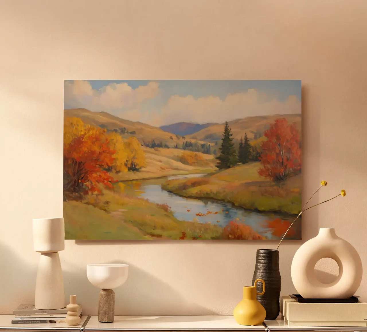 Brezza d'autunno nella valle alluminio dibond da Art Center