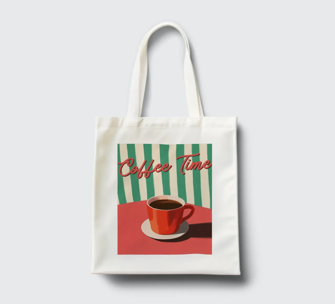 L'ora del caffè borsa in juta da Art Center