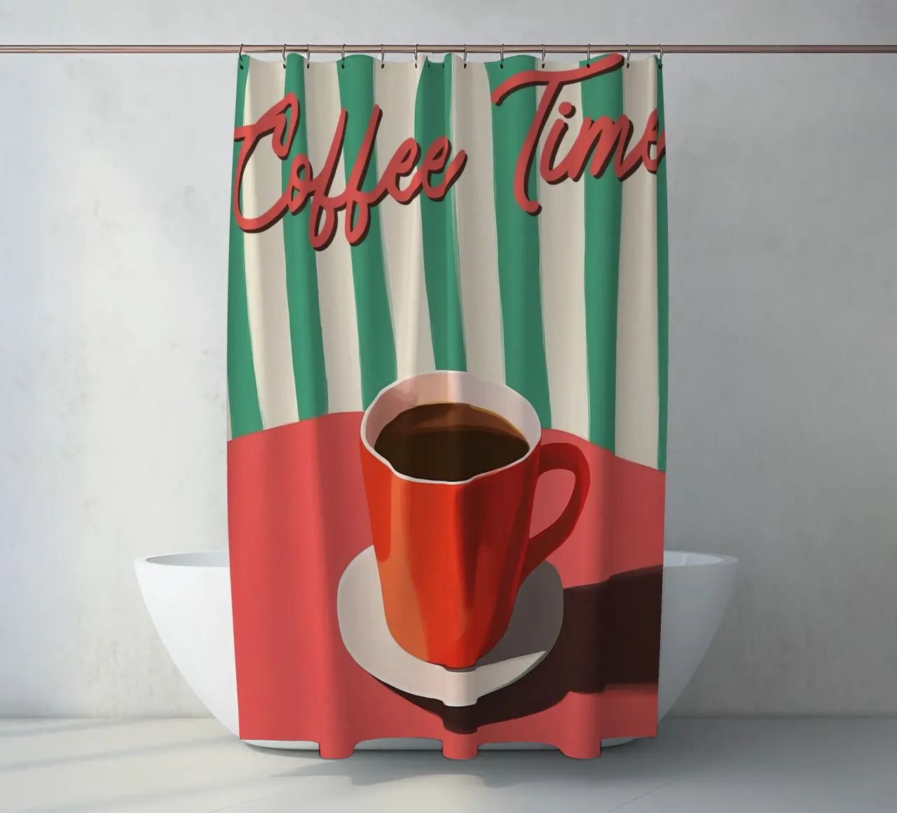 L'ora del caffè tenda da doccia da Art Center