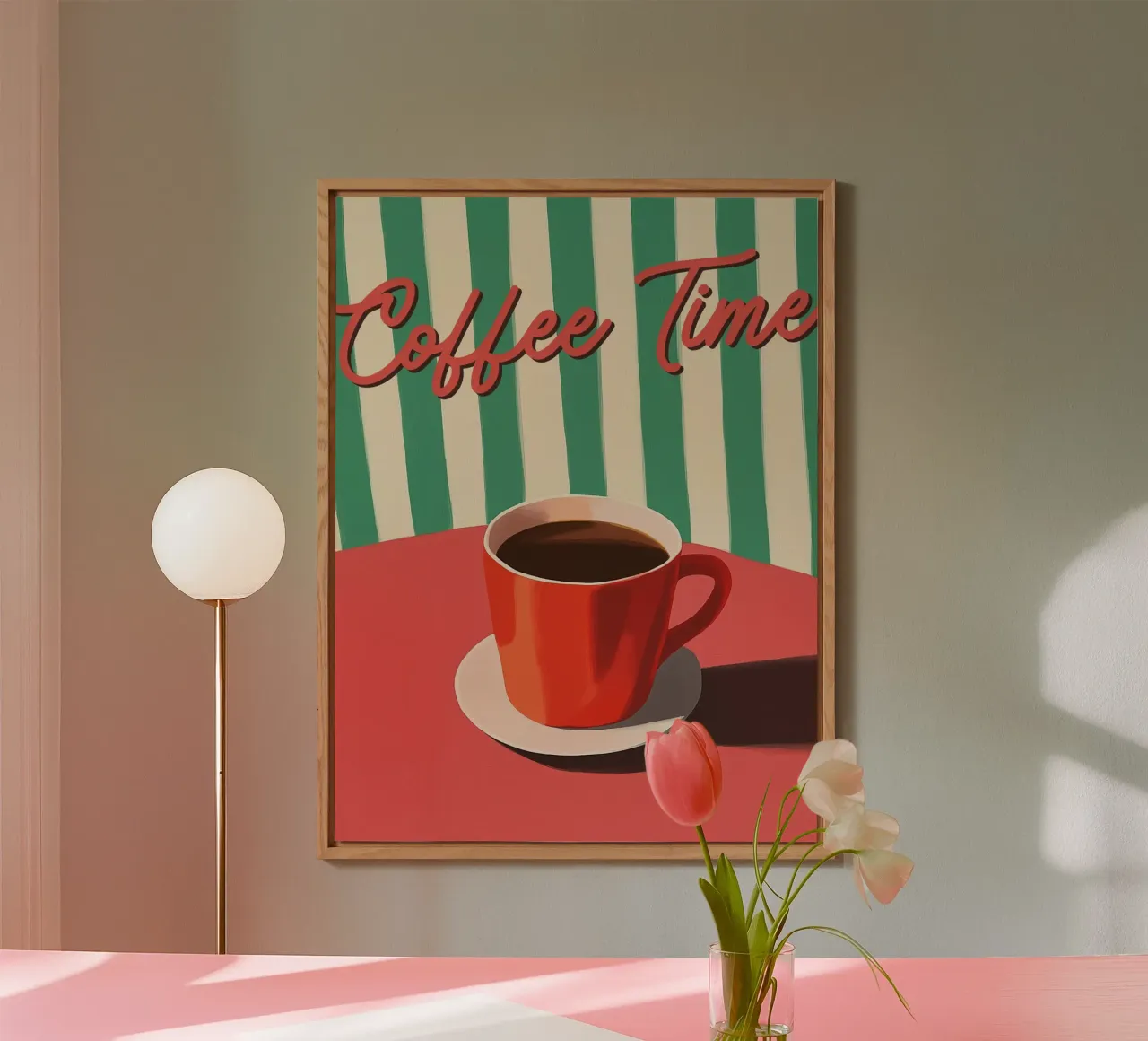 L'ora del caffè alluminio dibond da Art Center