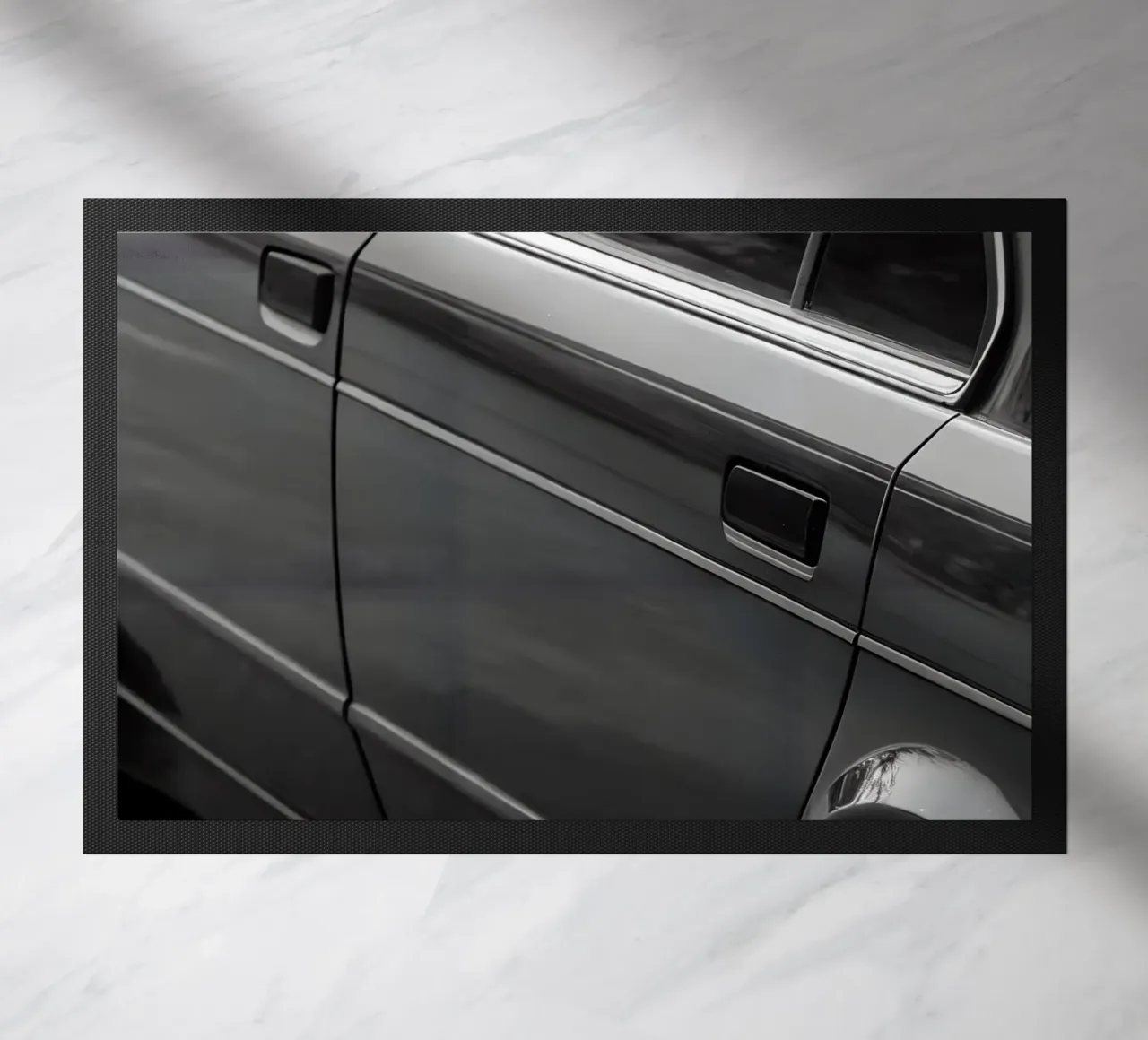 Monochrome Oldtimer Fußmatte von CAR EDITION