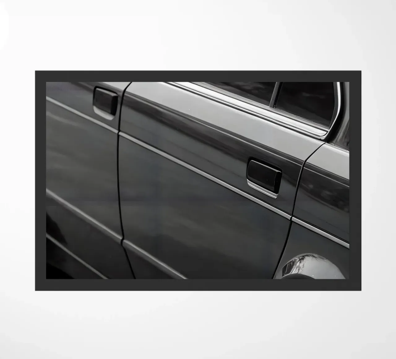 Monochrome Oldtimer Fußmatte von CAR EDITION