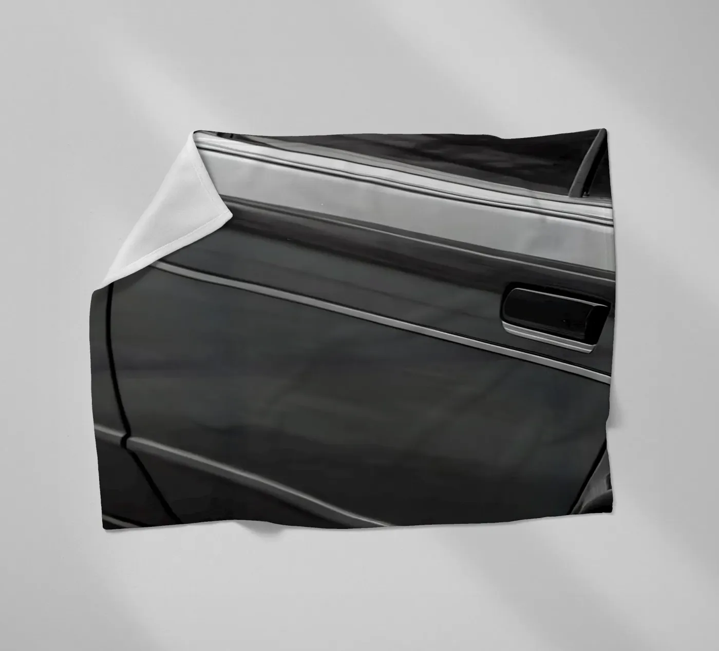 Monochrome Oldtimer Fleecedecke von CAR EDITION