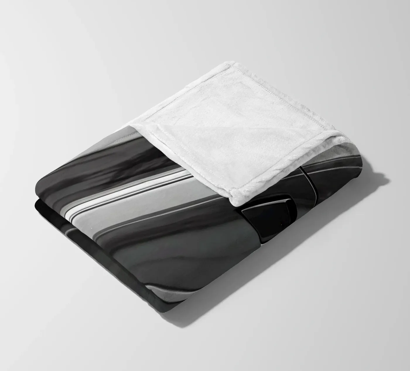 Monochrome Oldtimer Fleecedecke von CAR EDITION