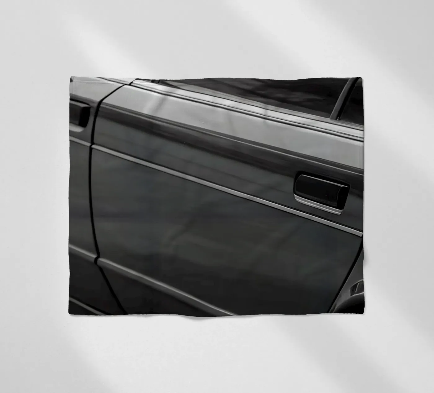 Monochrome Oldtimer Fleecedecke von CAR EDITION