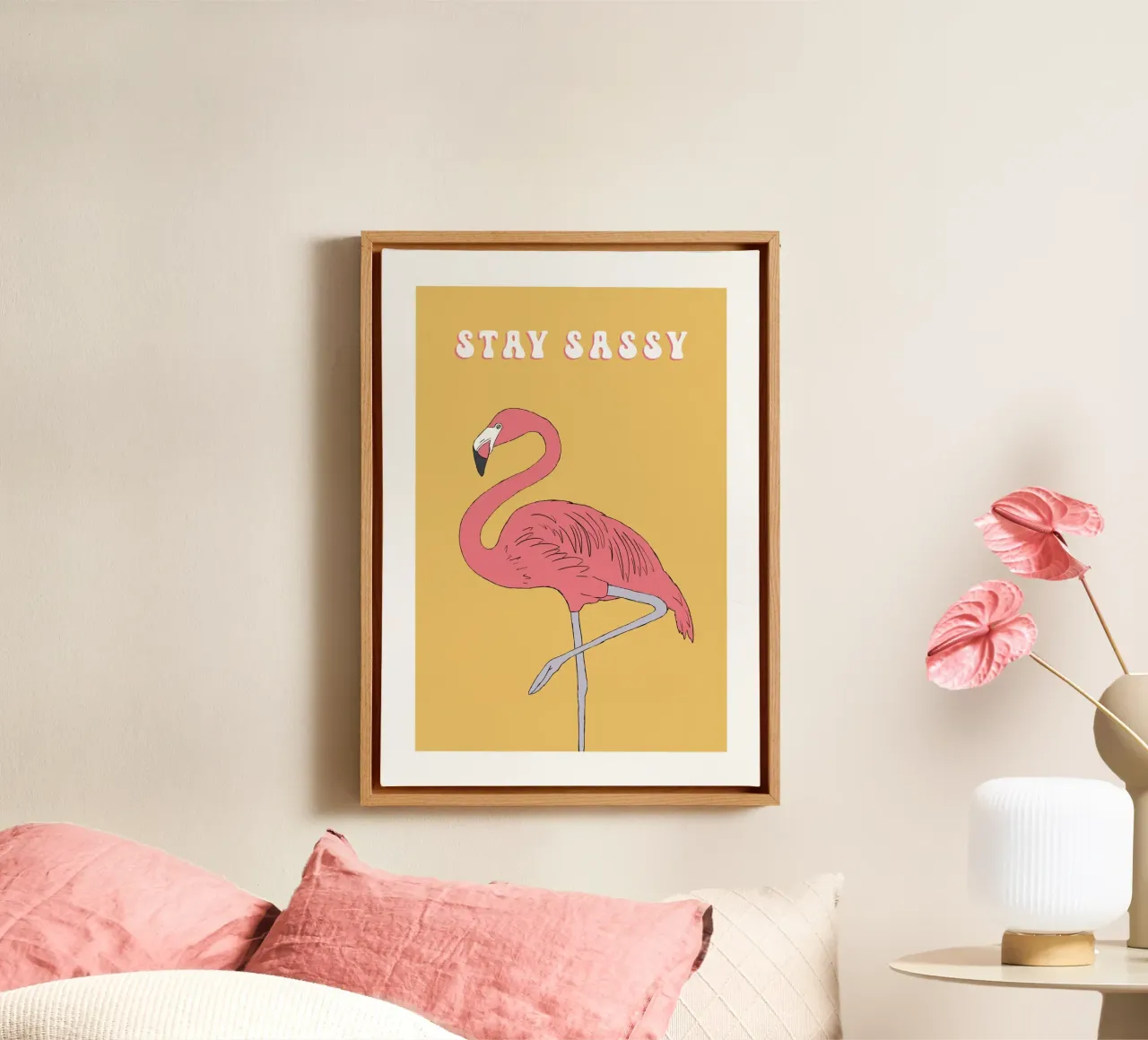 Stay sassy retro tela con Cornice a cassetta da BAINAI