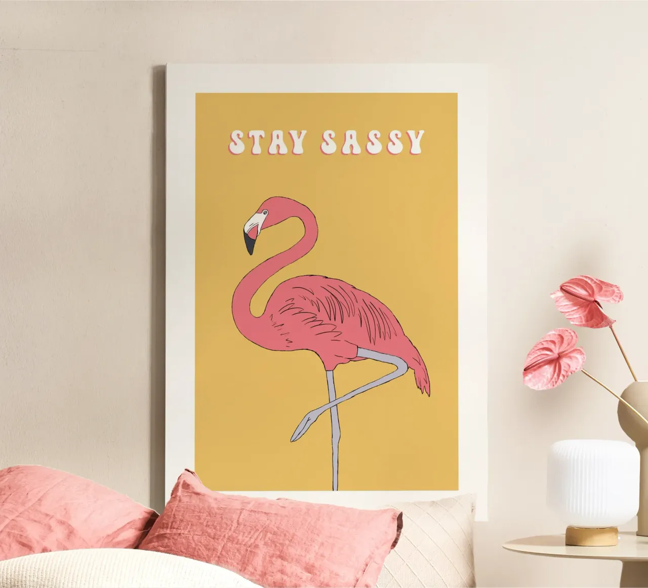 Stay sassy retro tela con Cornice a cassetta da BAINAI