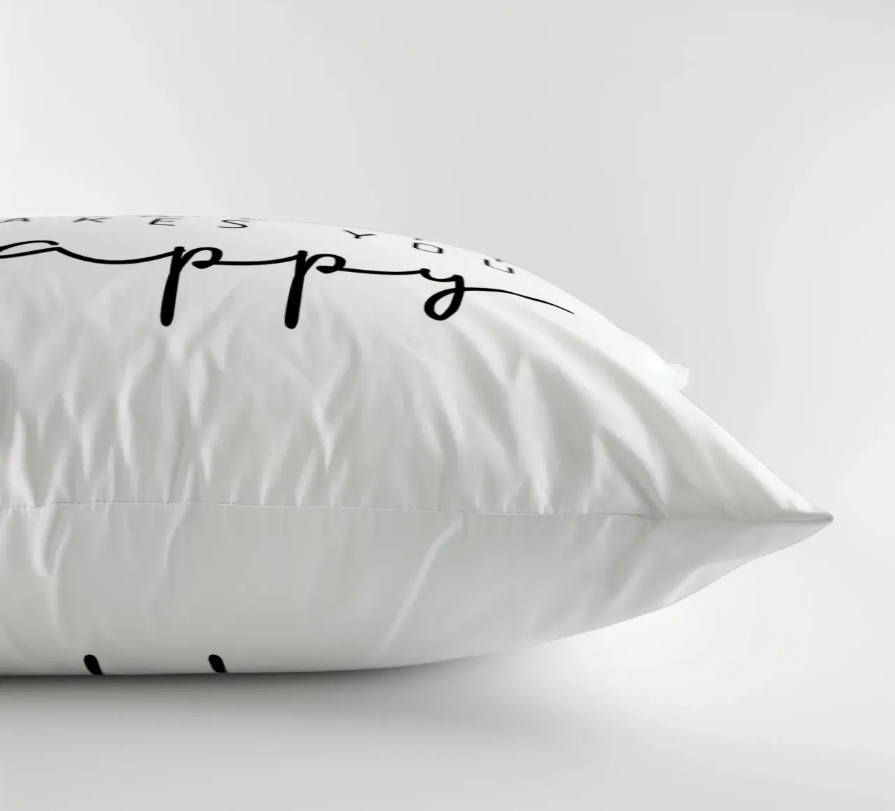 Make sure it makes you happy decorative cushion by BAINAI
