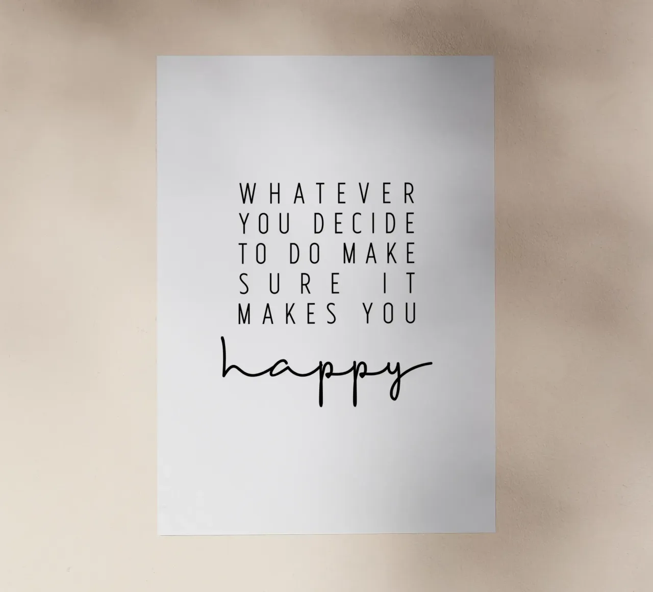 Make sure it makes you happy pellicola backlit da BAINAI