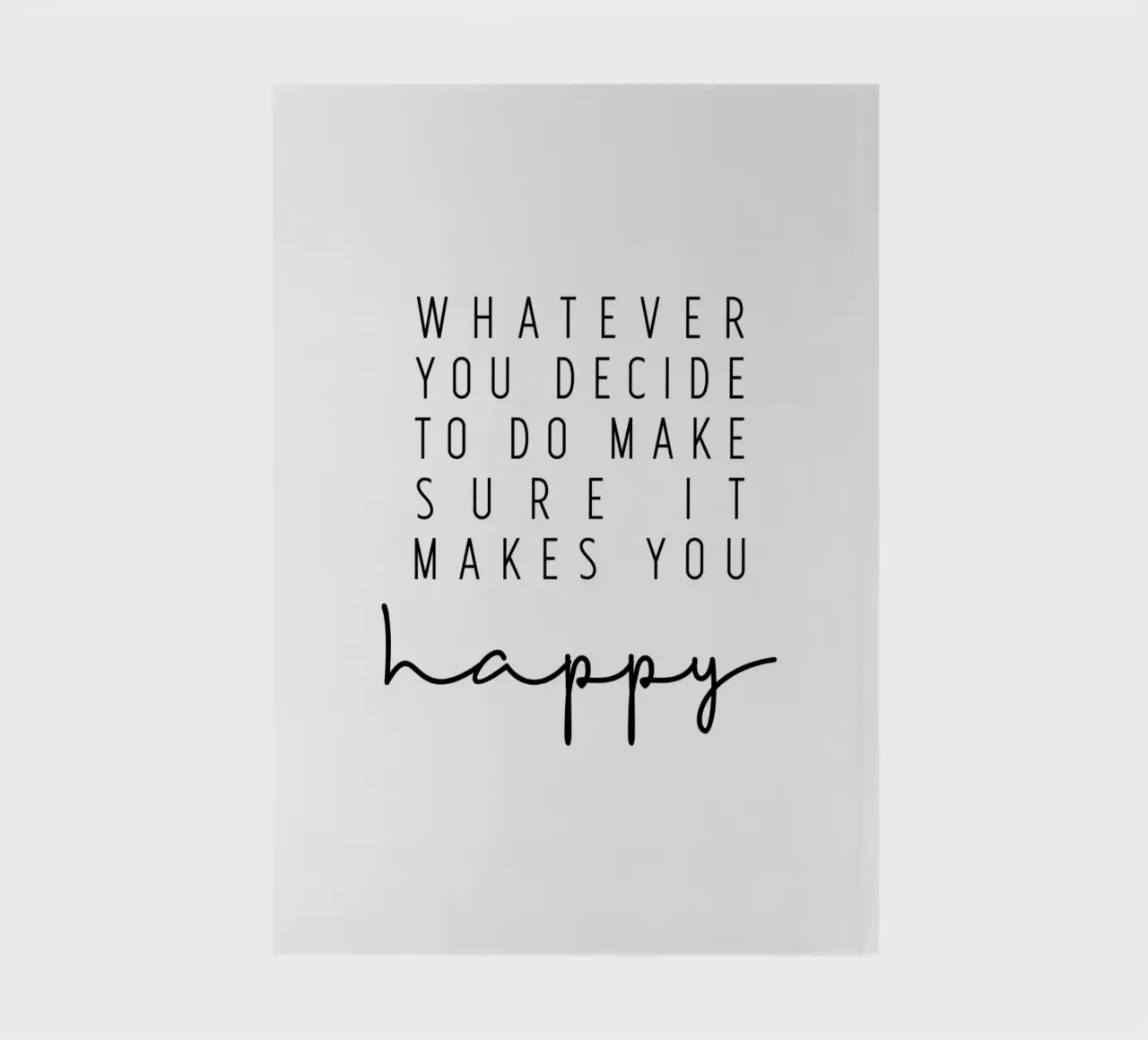 Make sure it makes you happy notitieboek van BAINAI