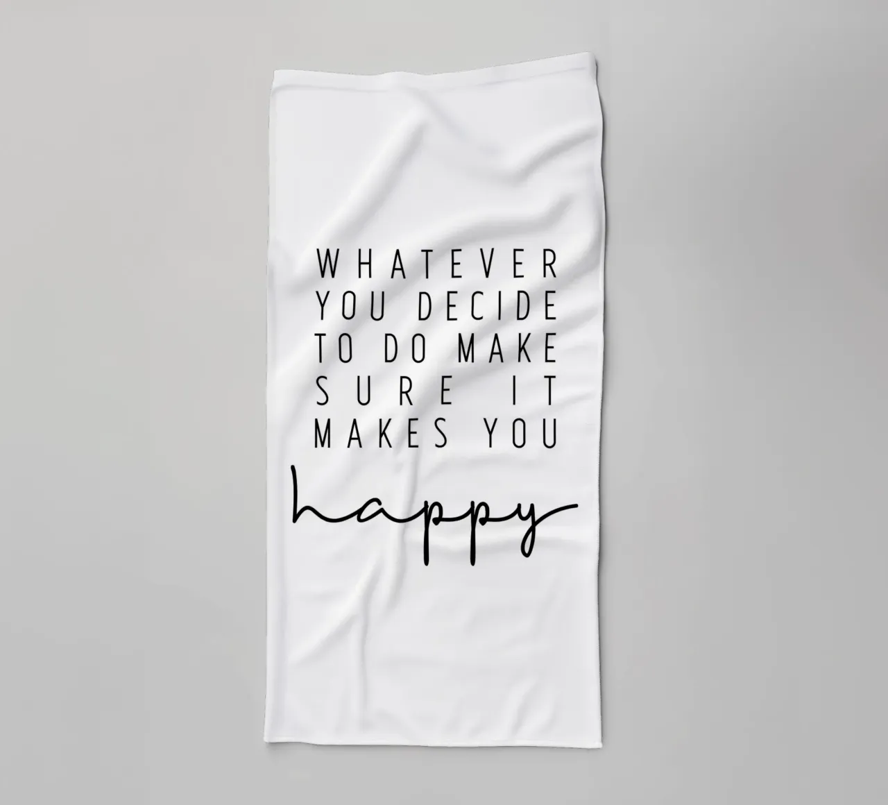 Make sure it makes you happy asciugamano da bagno da BAINAI