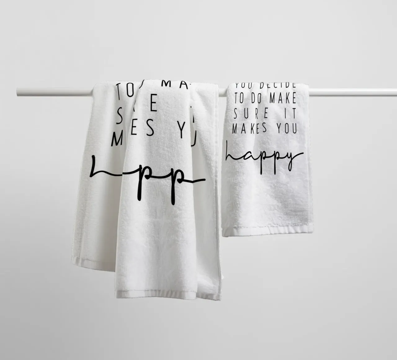Make sure it makes you happy asciugamano da bagno da BAINAI