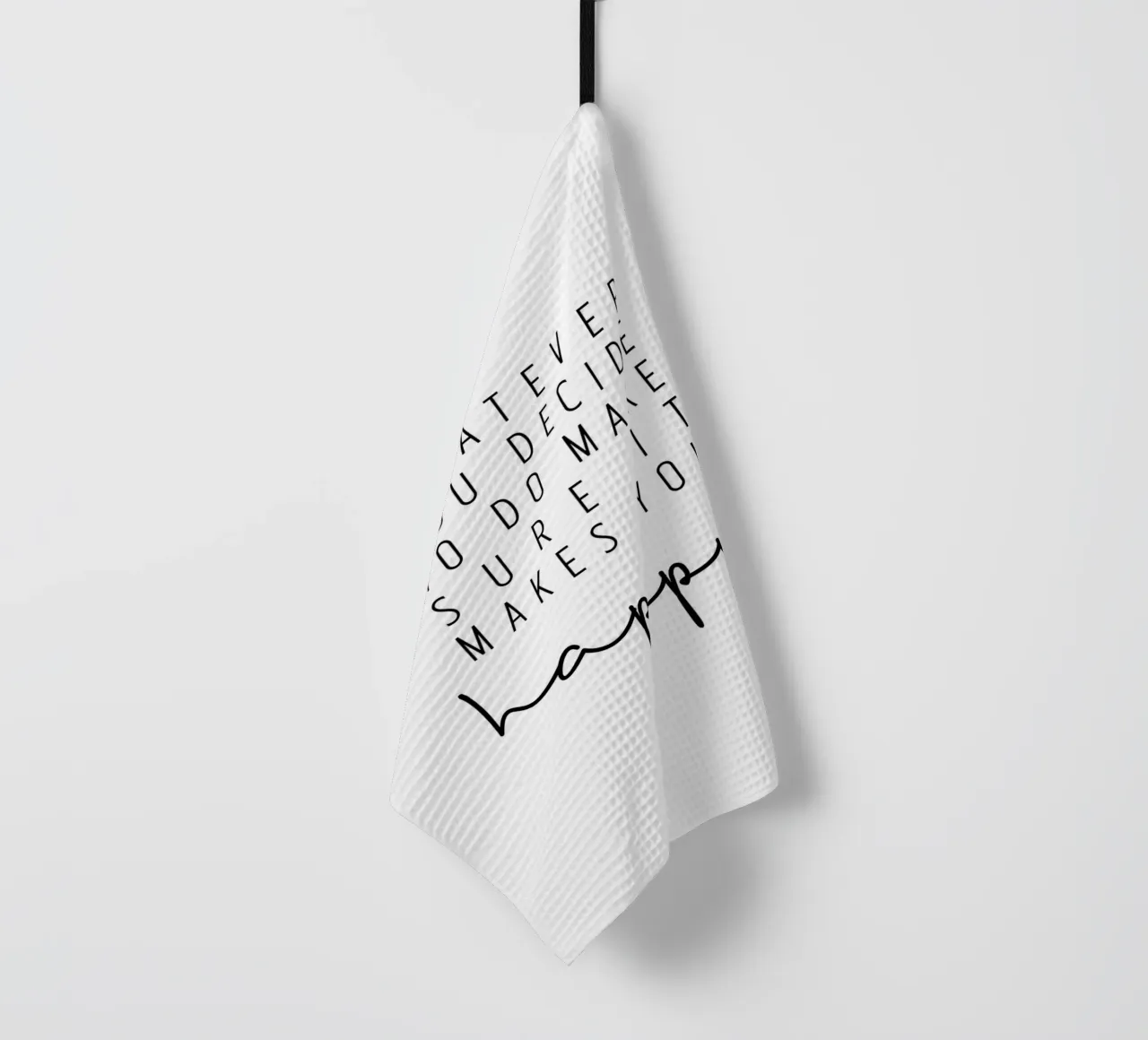 Make sure it makes you happy canovaccio da cucina da BAINAI