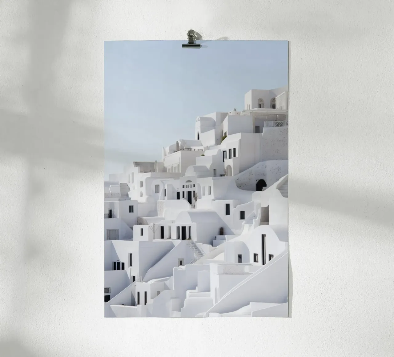 White Santorini Architecture hahnemühle by Indigo Tides Art