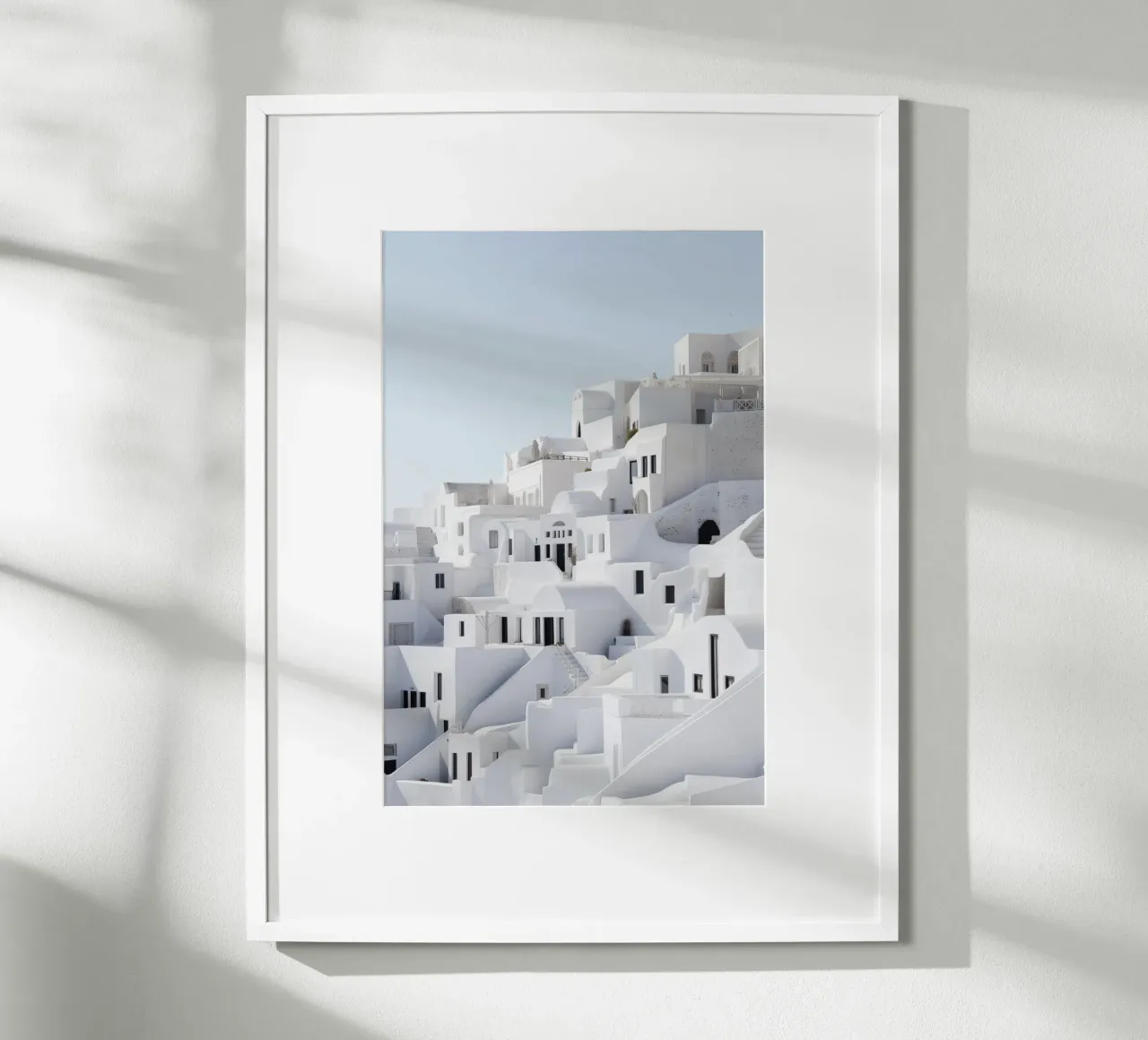 White Santorini Architecture hahnemühle by Indigo Tides Art