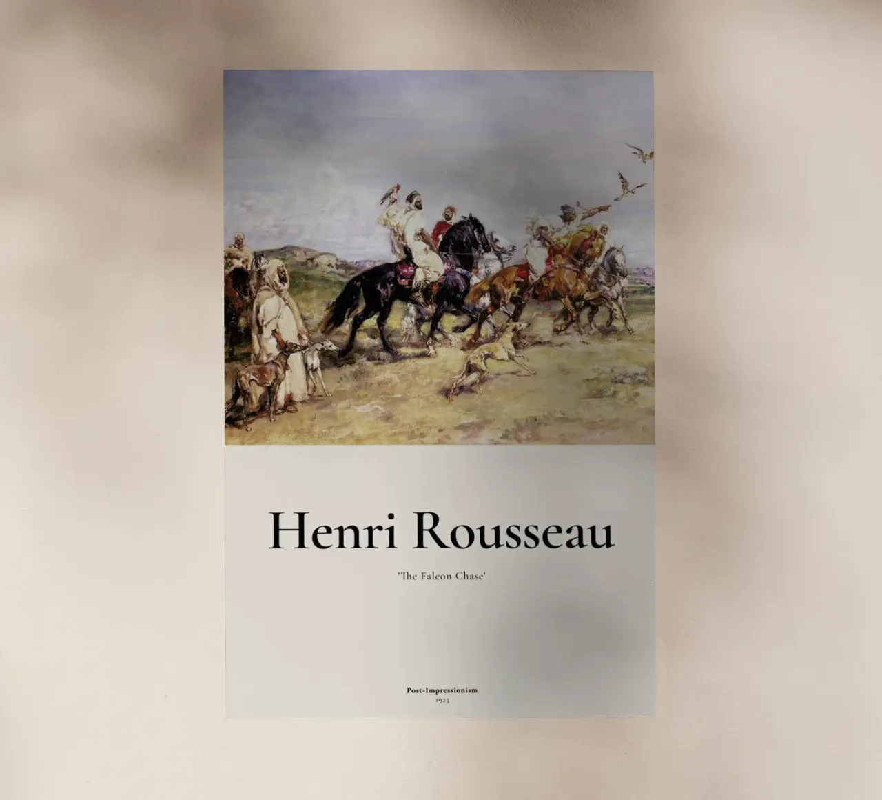 Rousseau - The Falcon Chase pellicola backlit da ARTOTHEK