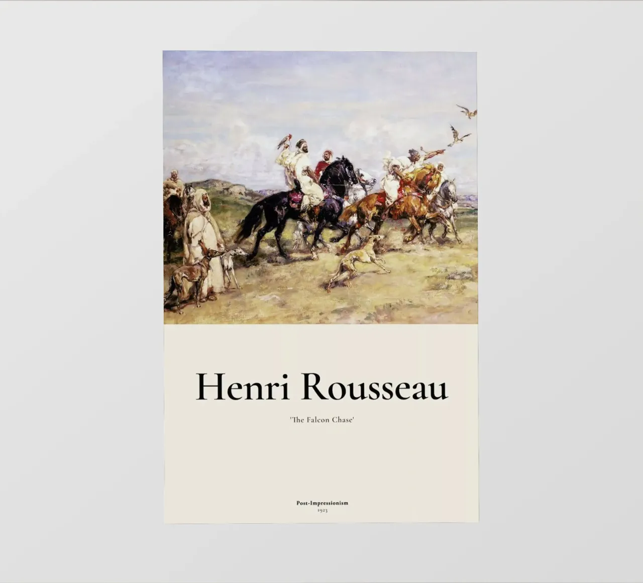 Rousseau - The Falcon Chase pellicola backlit da ARTOTHEK