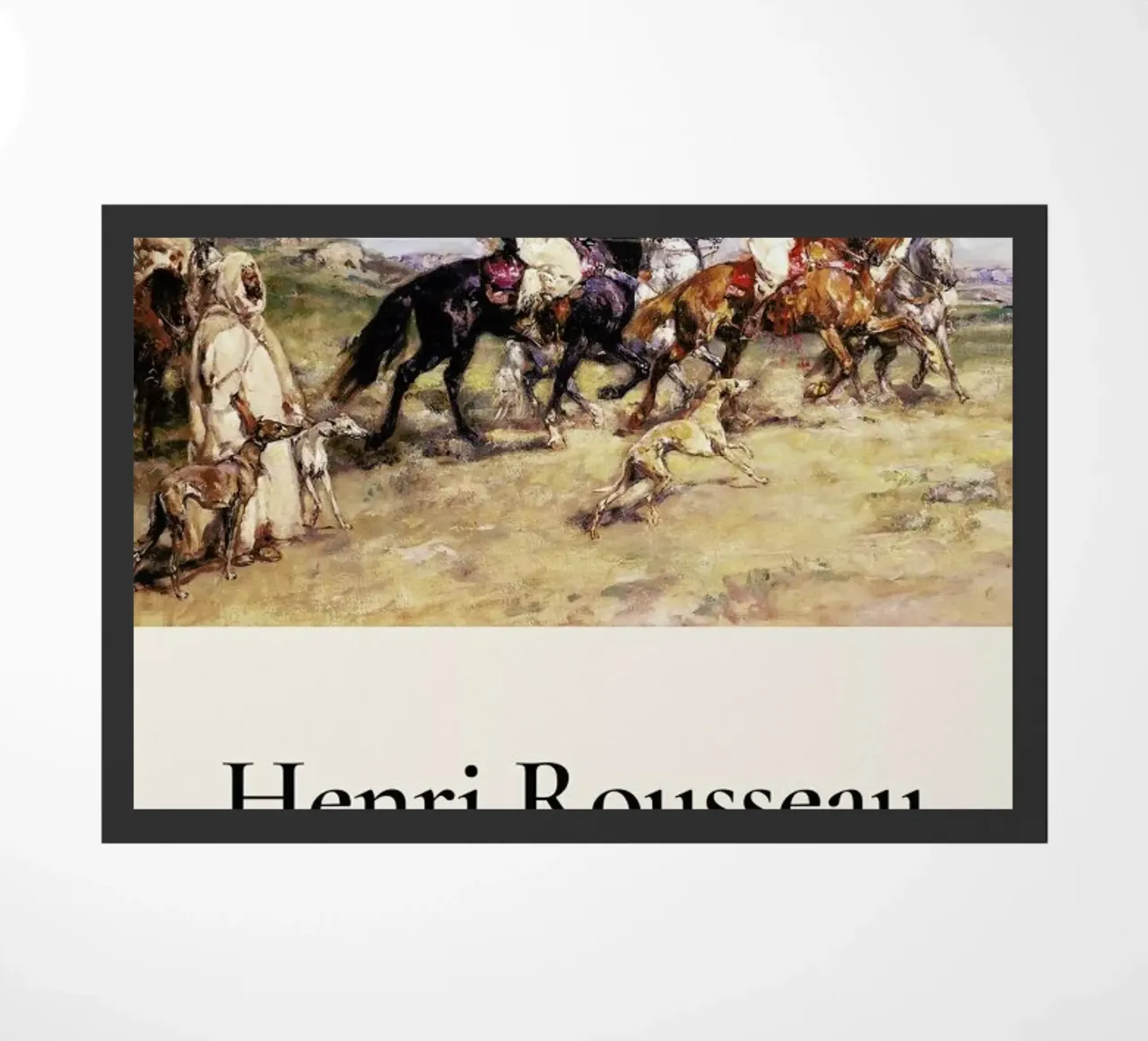 Rousseau - The Falcon Chase zerbino da ARTOTHEK