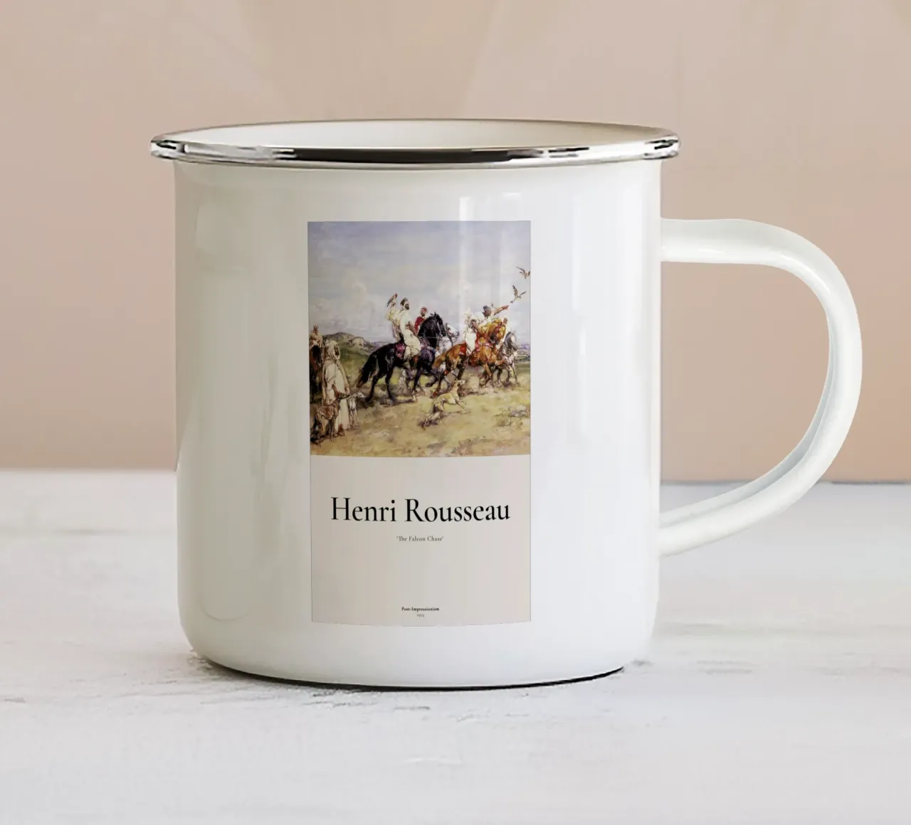 Rousseau - The Falcon Chase tazza in smalto da ARTOTHEK