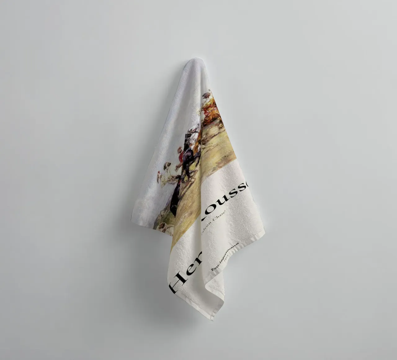 Rousseau - The Falcon Chase asciugamano da bagno da ARTOTHEK