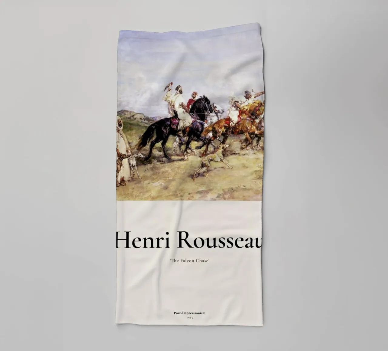 Rousseau - The Falcon Chase asciugamano da bagno da ARTOTHEK