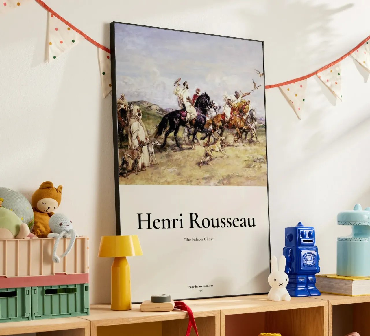 Rousseau - The Falcon Chase alluminio dibond da ARTOTHEK