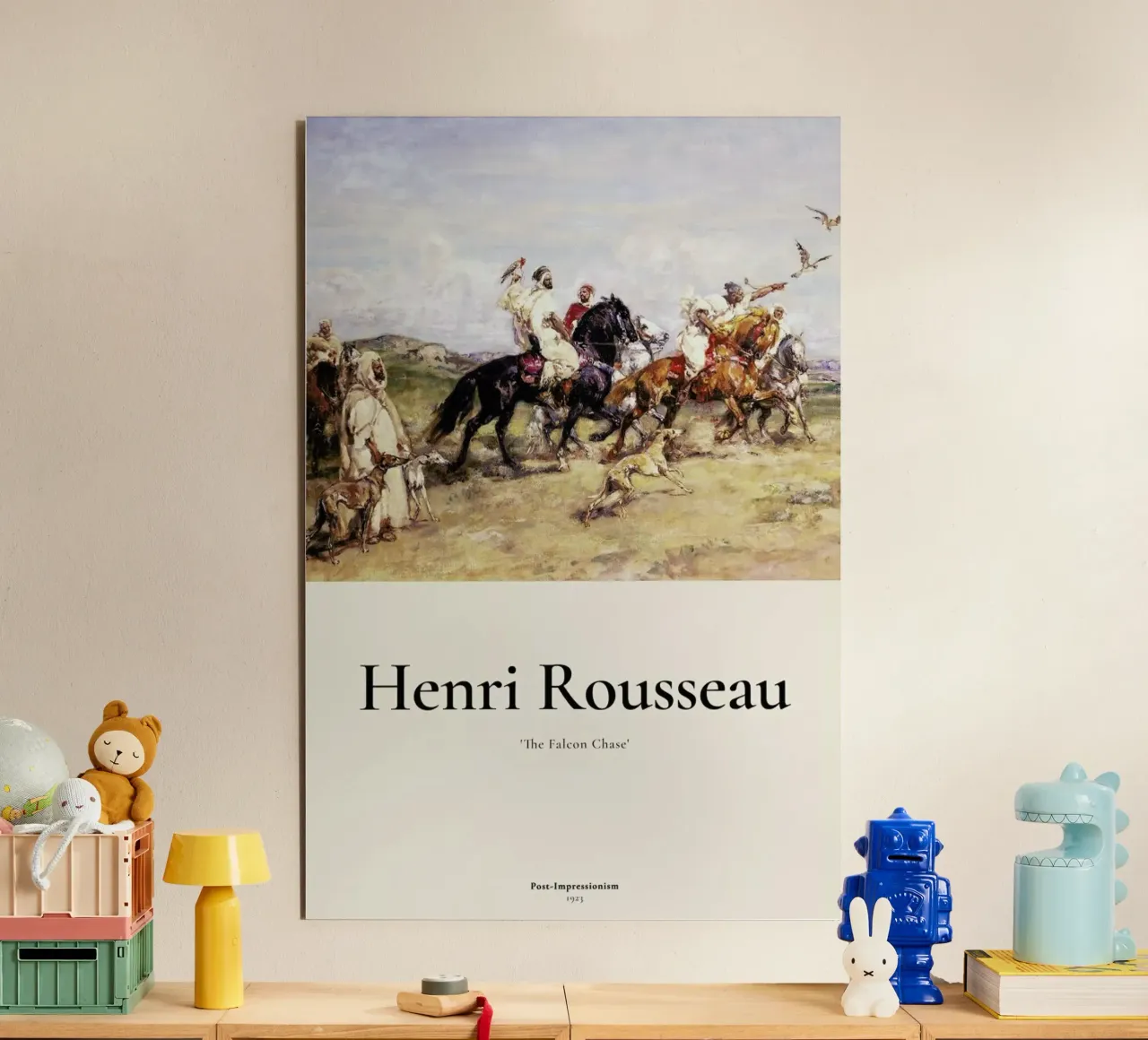 Rousseau - The Falcon Chase alluminio dibond da ARTOTHEK
