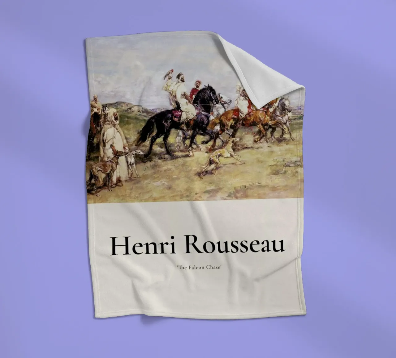 Rousseau - The Falcon Chase coperta in pile da ARTOTHEK
