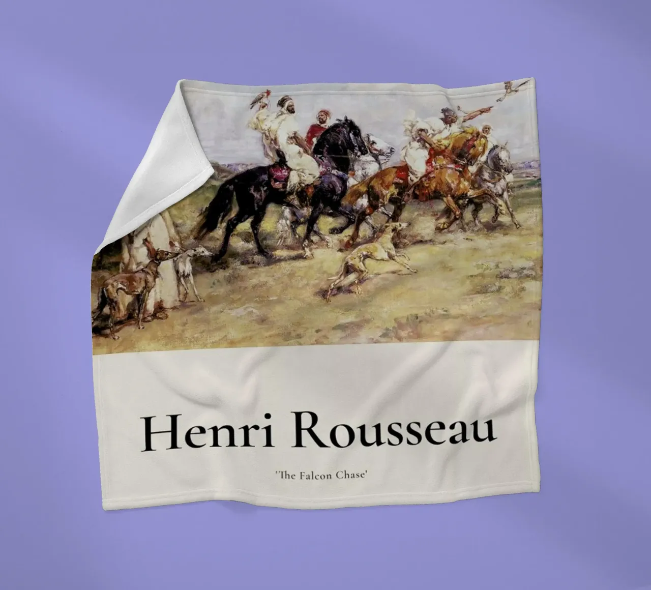 Rousseau - The Falcon Chase coperta in pile da ARTOTHEK