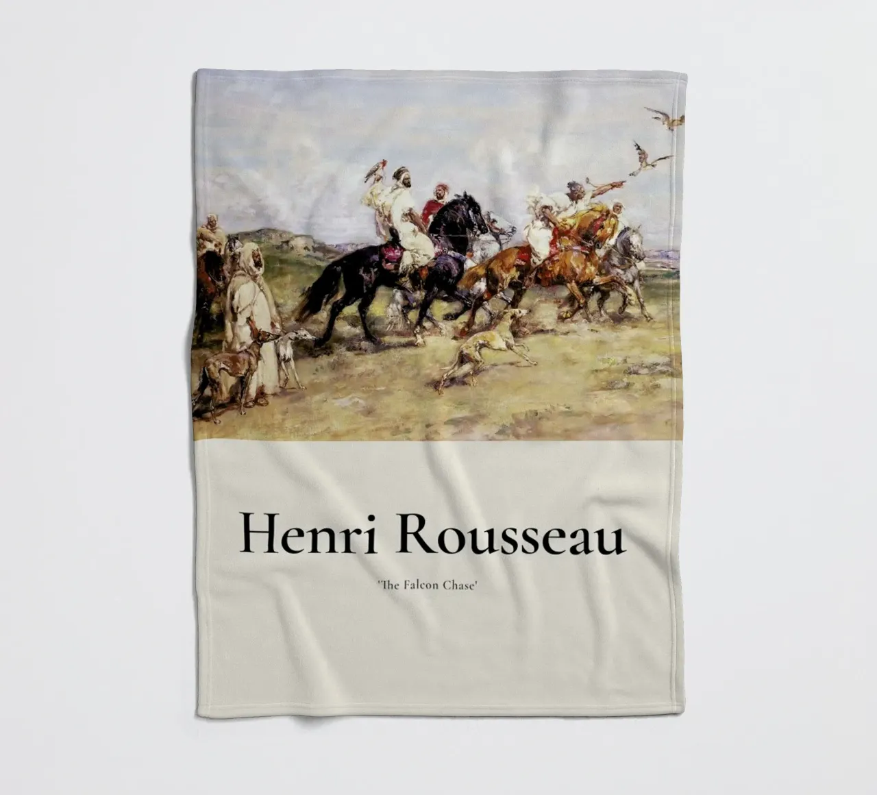 Rousseau - The Falcon Chase coperta in pile da ARTOTHEK