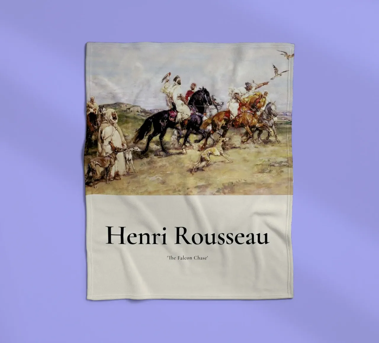 Rousseau - The Falcon Chase coperta in pile da ARTOTHEK