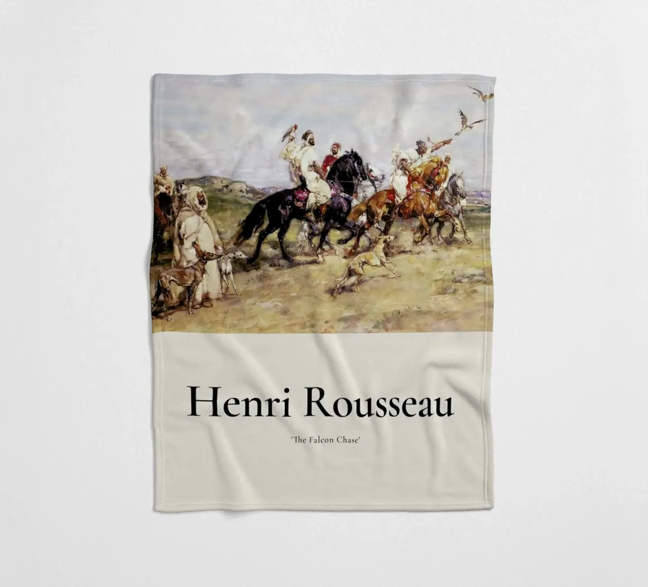 Rousseau - The Falcon Chase coperta in pile da ARTOTHEK