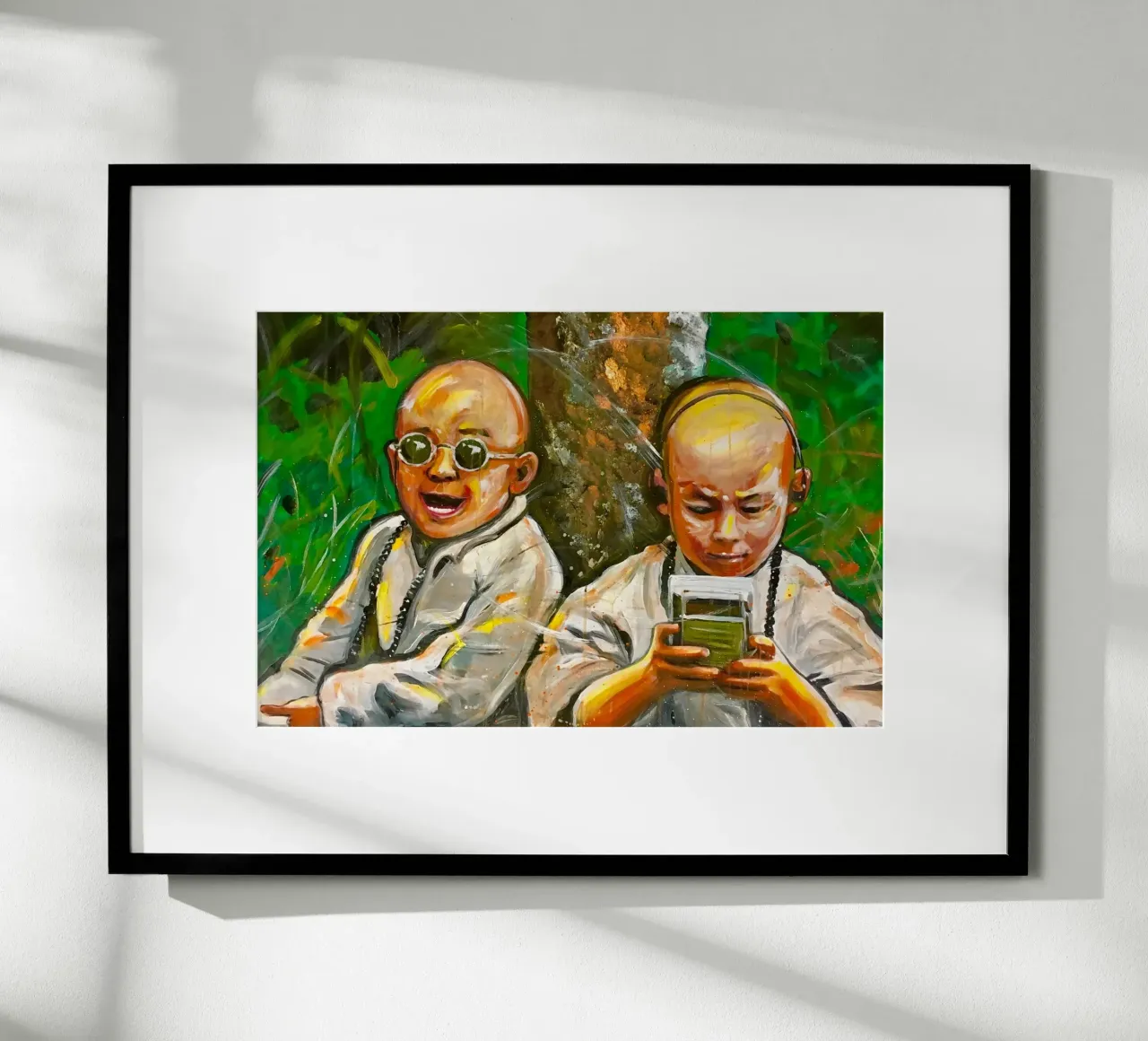 Kleine Mönche Poster von Happy 😃 Art 🎨 by Christine Schnoell