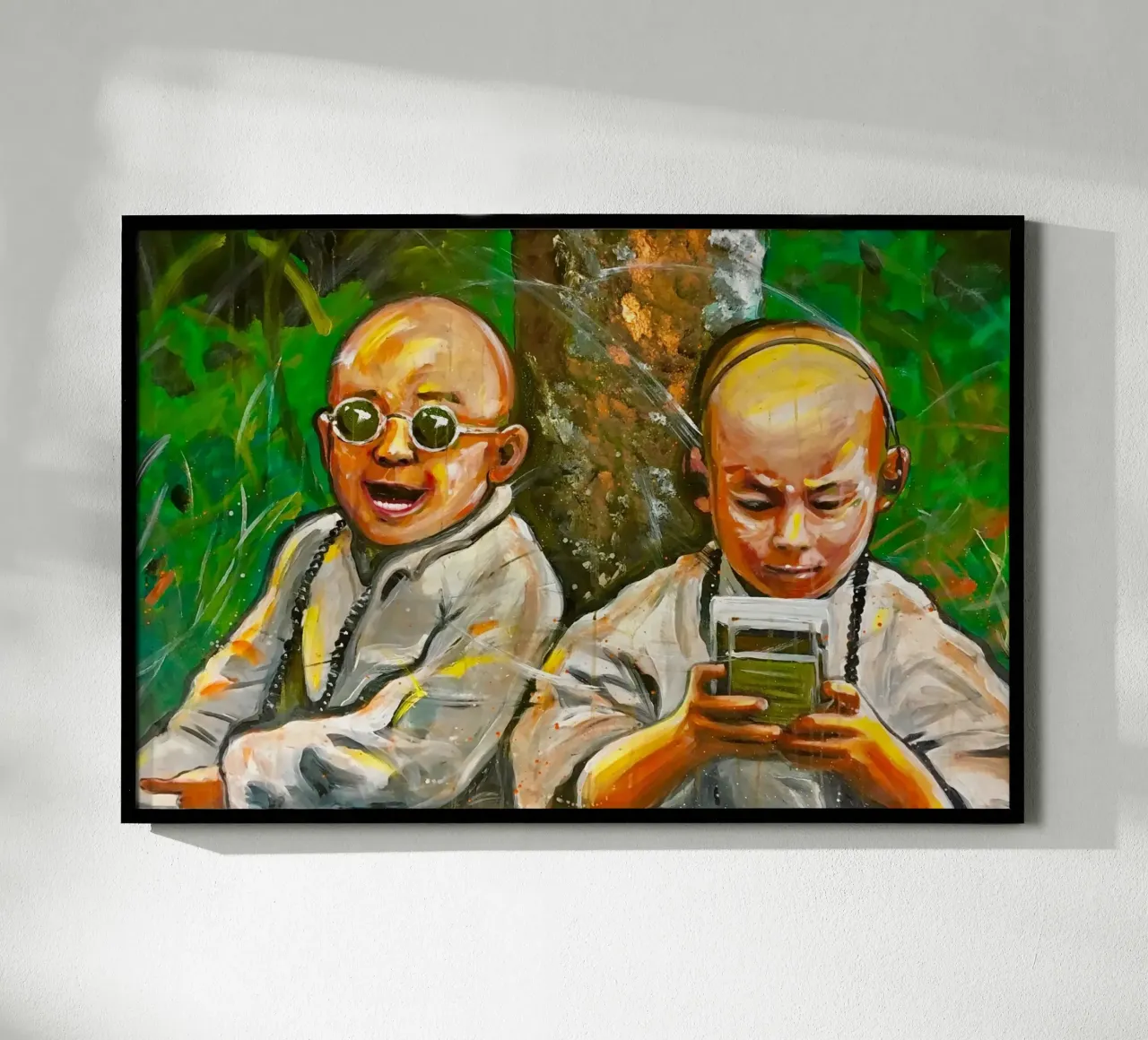 Kleine Mönche Poster von Happy 😃 Art 🎨 by Christine Schnoell