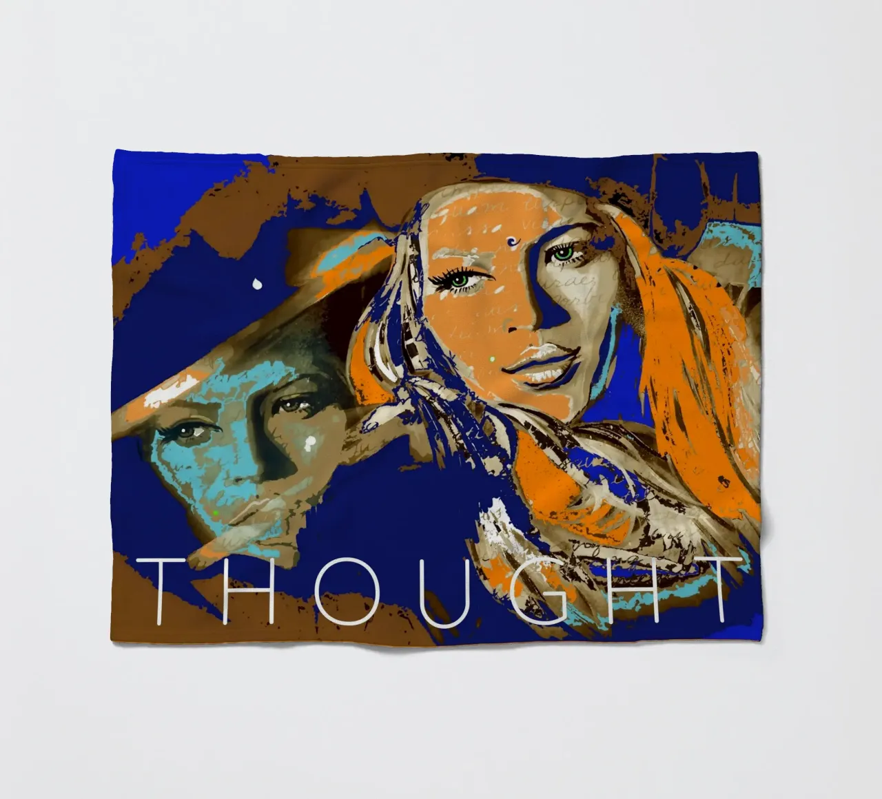 Thoughts coperta in pile da Happy 😃 Art 🎨 by Christine Schnoell
