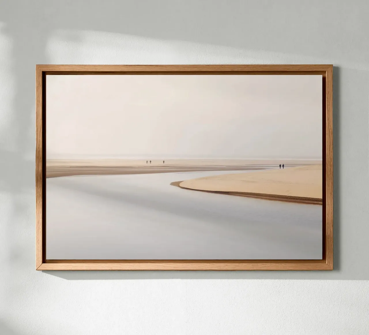 Vredig kustlandschap canvas van Indigo Tides Art