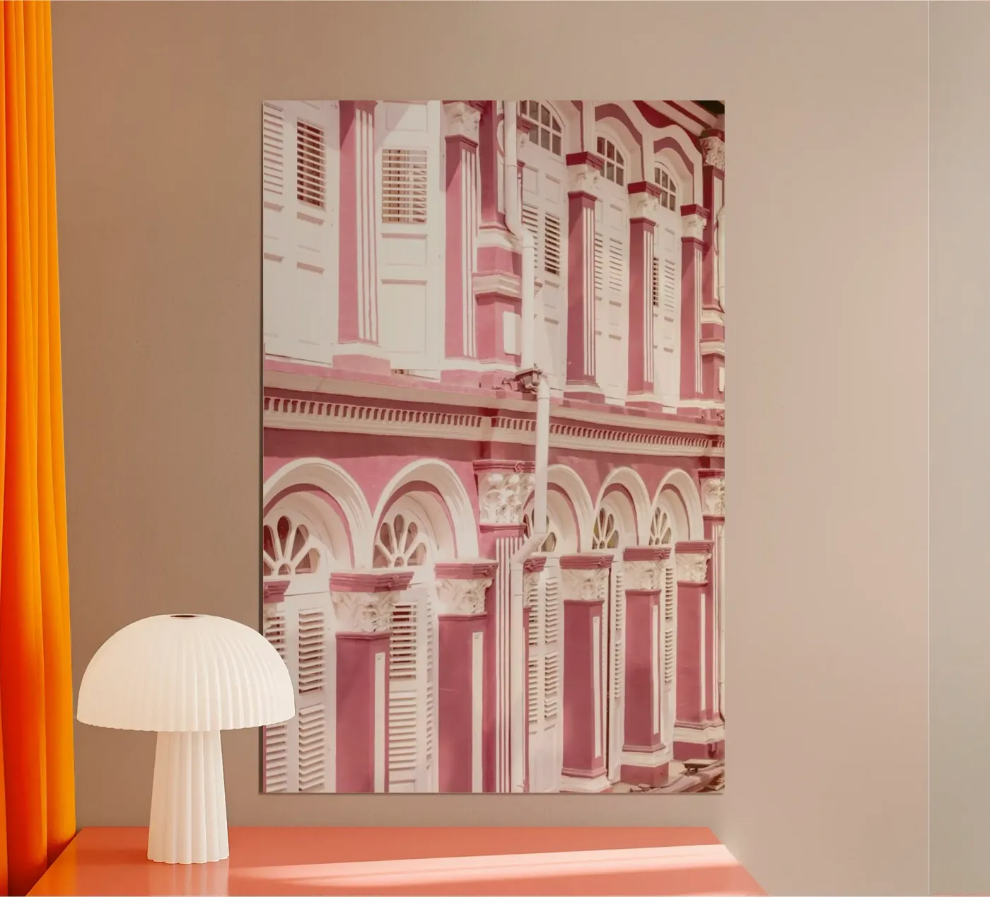 Pink Facade poster van METROPOLIS