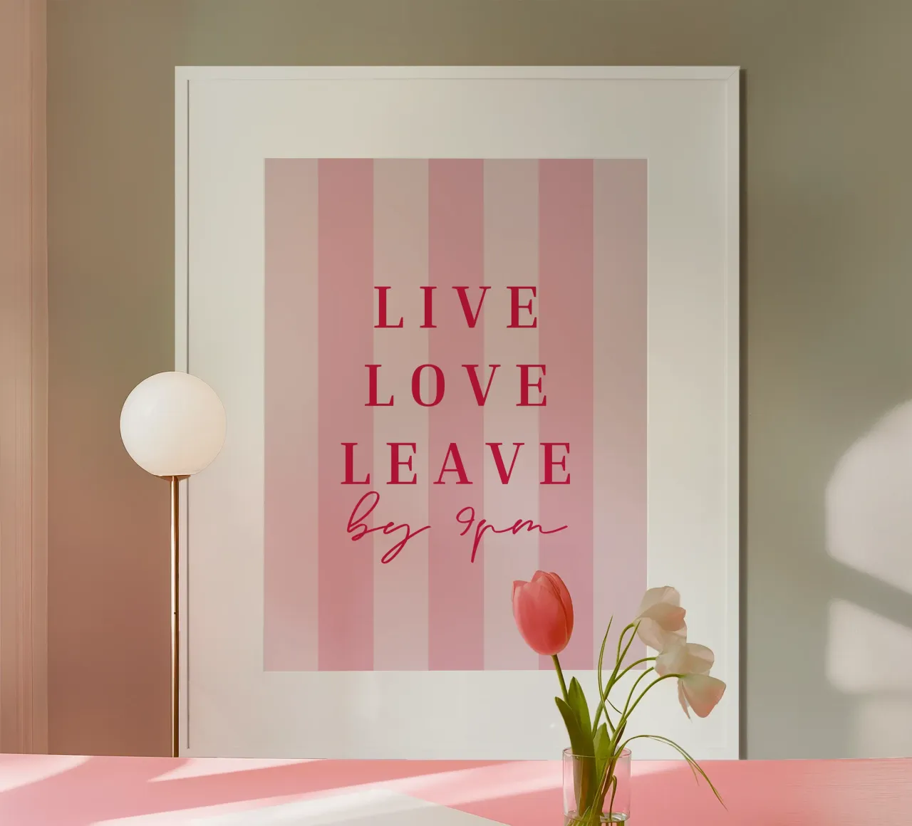 Live, Love, Leave poster by Made in Bavaria