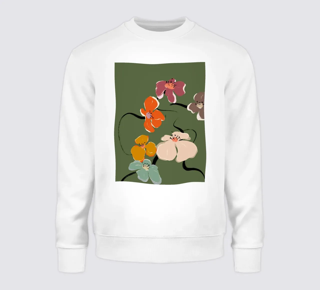 Zen Flowers No 01 felpa da treechild