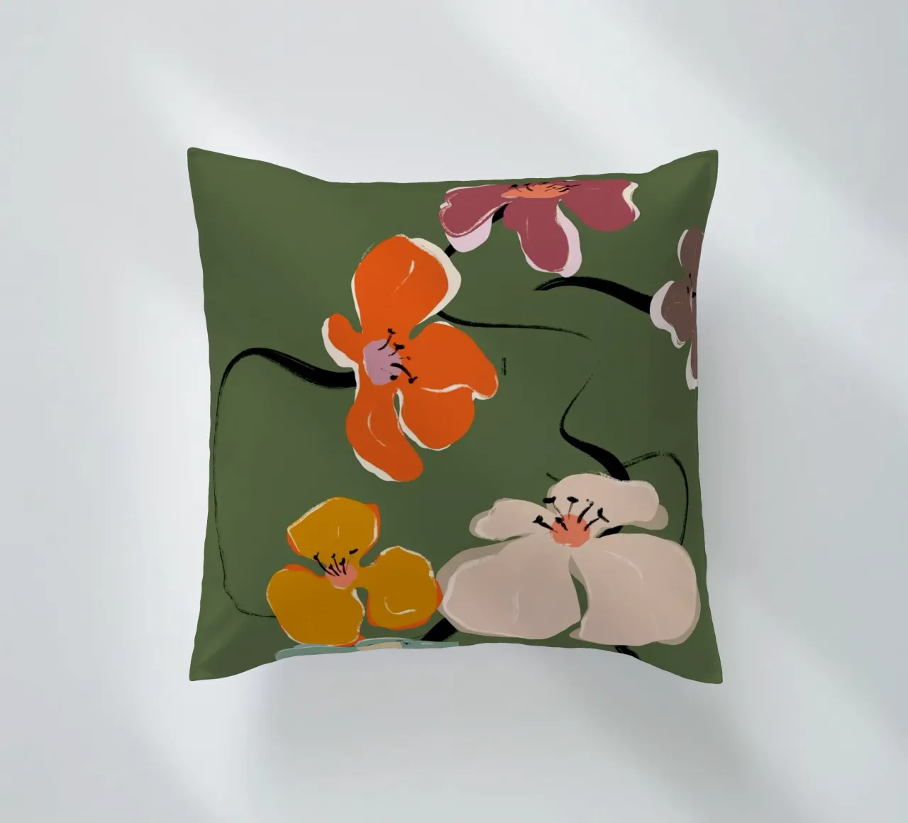 Zen Flowers No 01 cuscino da treechild