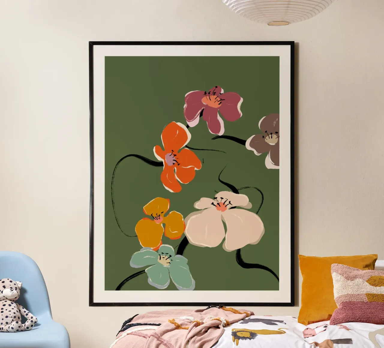 Zen Flowers No 01 poster by treechild