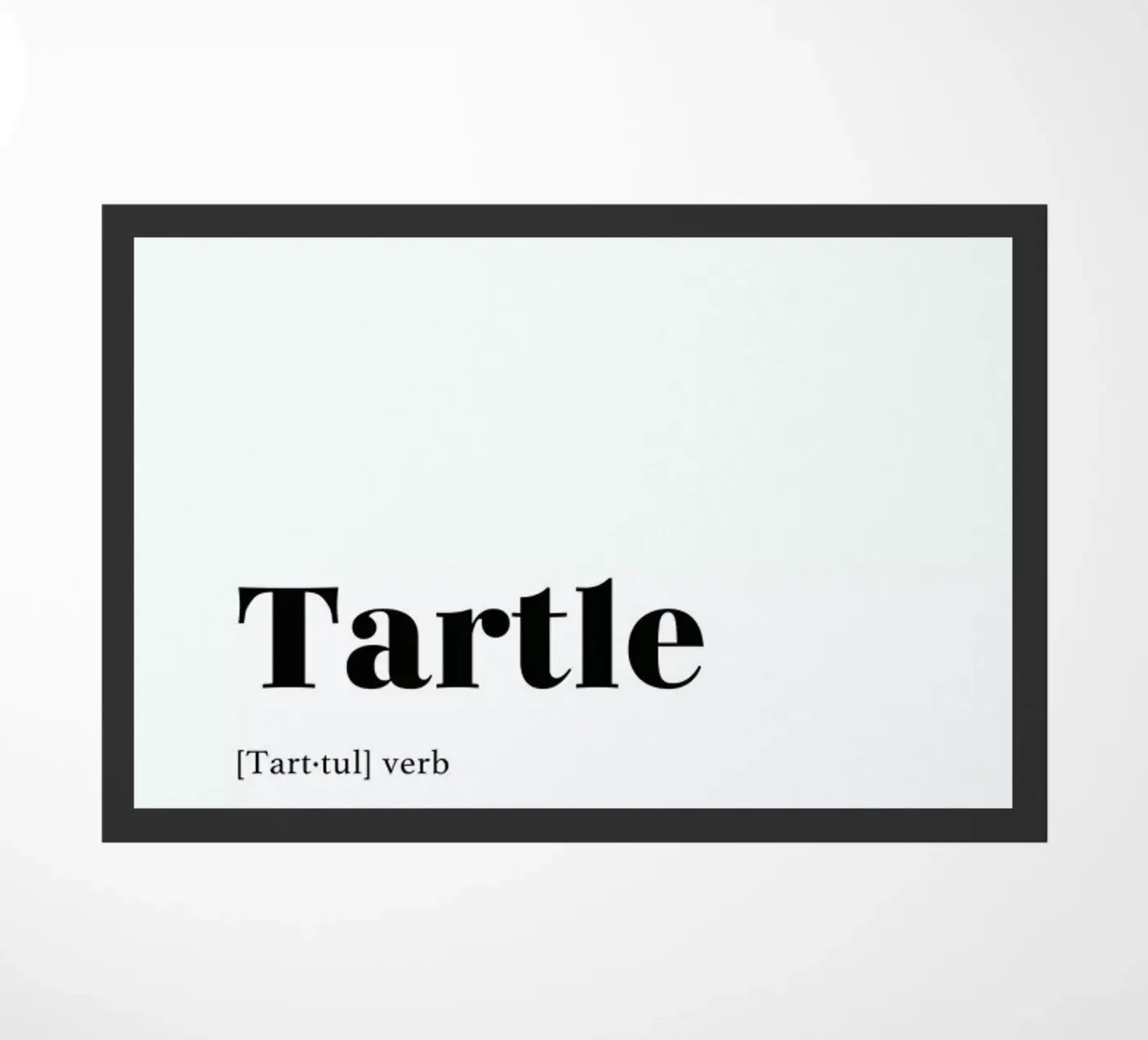 Tartle doormat by daylight design studio