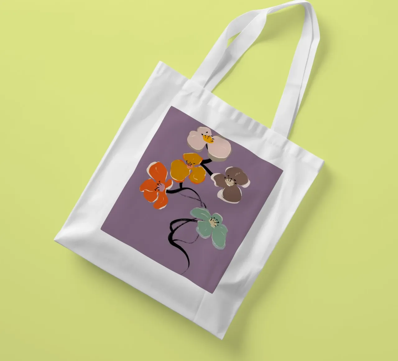Zen Bloom No 02 borsa in juta da treechild